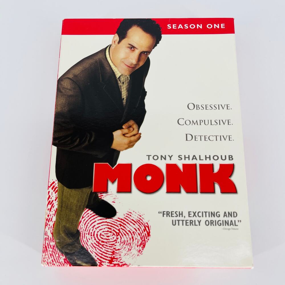 Monk - The Complete First Season (DVD, 2002, 4-Disc Set) - Good Used Condition